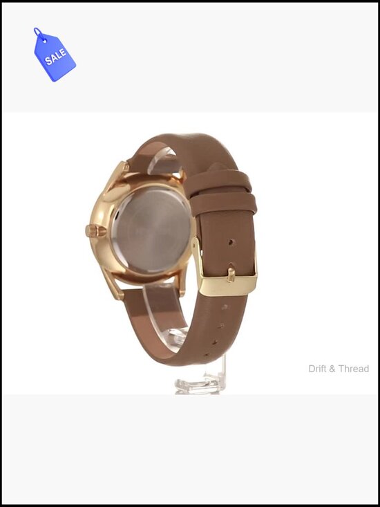 Women\'s Analog Strap Watch with Mineral Crystal Lens